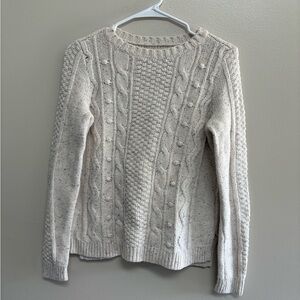 Hollister Textured Knit Sweater - Cream